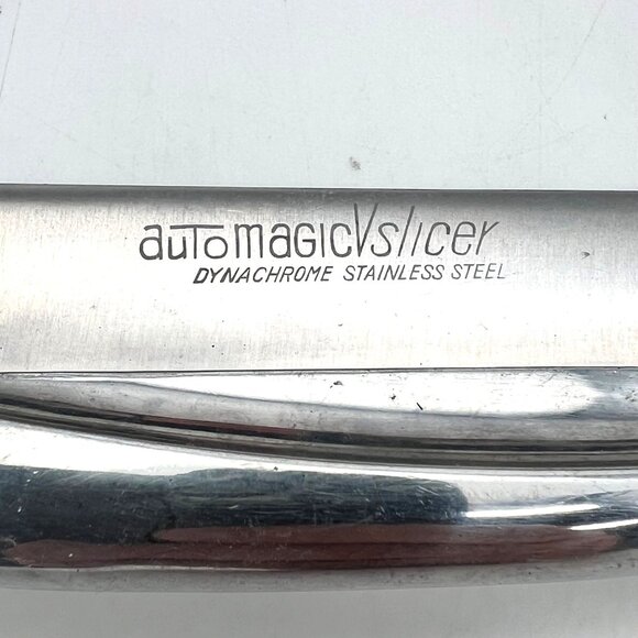 Vintage Automagic Slicer Knife Regent Sheffield Dynachrome Stainless Steel Blade - Picture 6 of 16